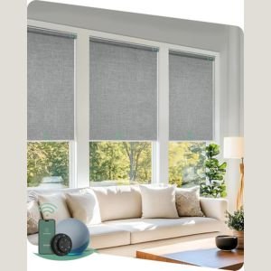 Motorized Blinds with Remote, Blackout Smart Blinds for Windows