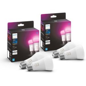 Philips Hue 75W A19 White and Color Ambiance LED Smart Color
